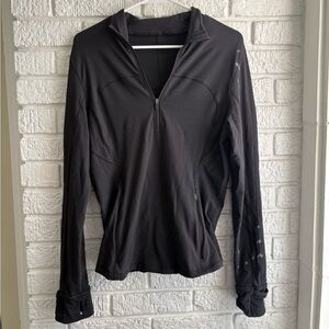 lululemon athletica Black Half-Zip Long Sleeve Pullover